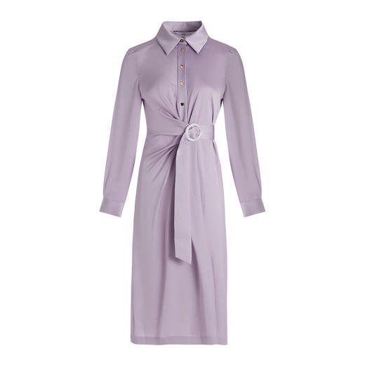 VIMAGE纬漫纪女装春夏长袖收腰通勤职场百搭衬衫连衣裙VA2107111 商品图5