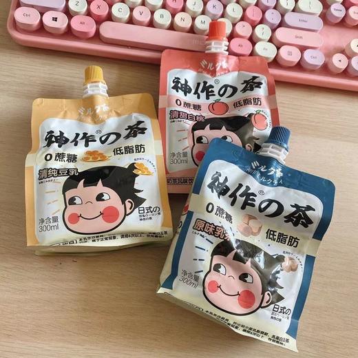 神作の茶0蔗糖清甜白桃乳茶300ml 商品图2