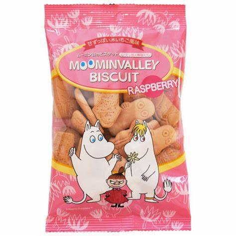 北陆制果姆明卡通红树莓饼干休闲零食儿童饼干 75g(001720) 商品图0