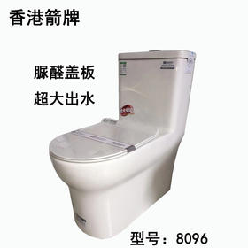 箭 坐便器 8096 双孔 大管道 脲醛盖板