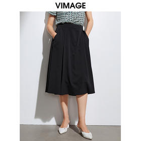 VIMAGE纬漫纪夏季新款女装百搭包臀半身裙VB2106102
