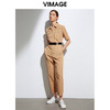 VIMAGE纬漫纪品牌女装夏款帅气工装显瘦高腰长裤连体裤VB2107156 商品缩略图1