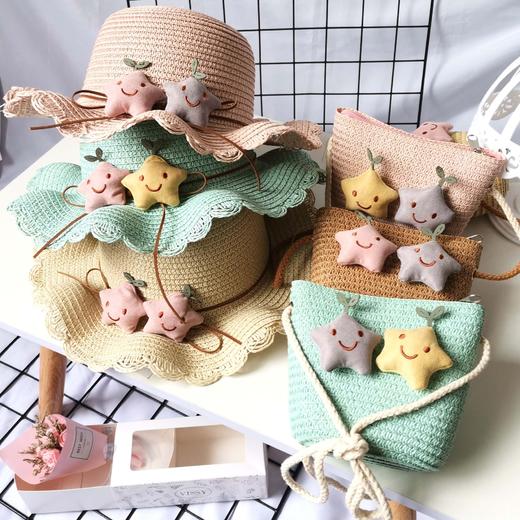 【夏季儿童草帽韩版】帽子出游防晒渔夫帽时尚饰品遮阳帽潮 商品图0