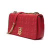 Burberry/博柏利 女包皮质Lola小号绗缝萝纳包单肩斜挎包 23*13cm-黑色-亮红色 商品缩略图3