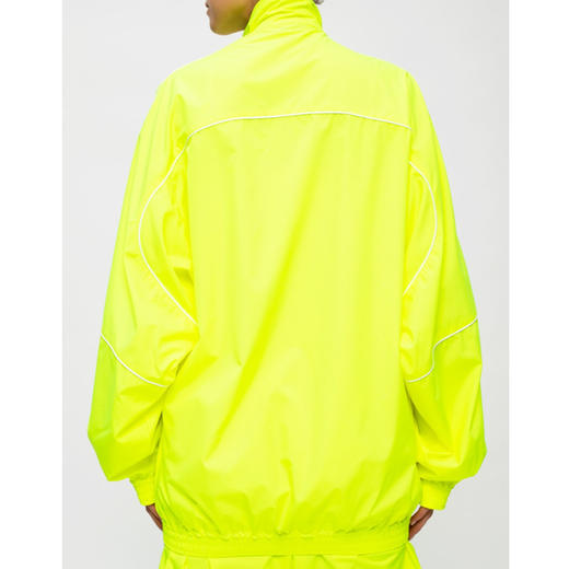 BALENCIAGA 巴黎世家 女士徽标刺绣高领外套防风服 黄绿色 643053 TJOC1 7204 商品图2