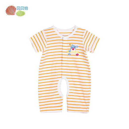 贝贝怡新生婴儿连体衣夏装宝宝睡衣婴幼儿和尚服短袖爬服哈衣BB1259
 商品图1