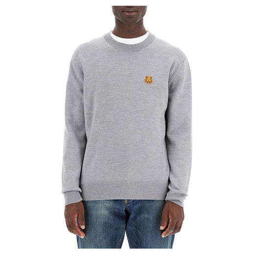KENZO 高田贤三 男士小虎头针织衫 灰色 FA65 PU537 3TA 95 商品图2