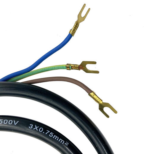 【货号07613】1.2米无油机电线 空压机电线三插电缆线无油机配件0.75平方 商品图2