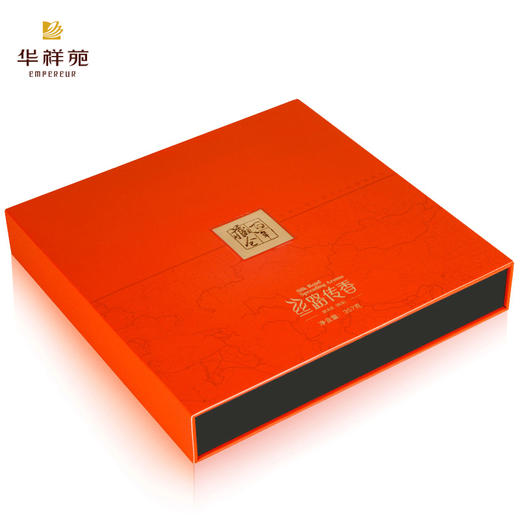华祥苑 丝路传香普洱熟茶 茶饼礼盒357g 商品图2