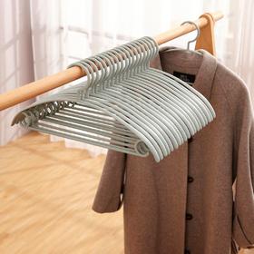 【立体弧形 不起包不留痕】宽肩无痕加粗衣架 成人防滑衣架居家日用收纳整理塑料衣架
