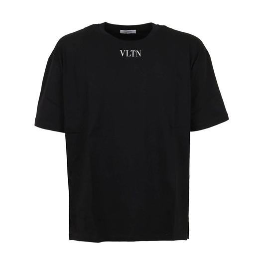 VALENTINO 华伦天奴 男士 圆领短T 黑色 VV3MG01F737 0NI 商品图2