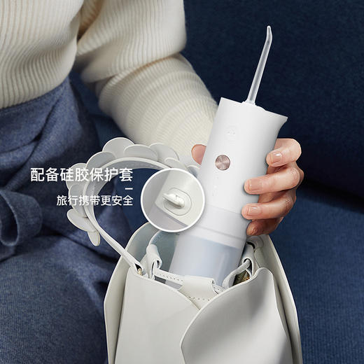 ApiYoo艾优冲牙器 电动洗牙器手持水牙线 牙结石口腔冲洗器 家用便携式 X7白色 商品图4