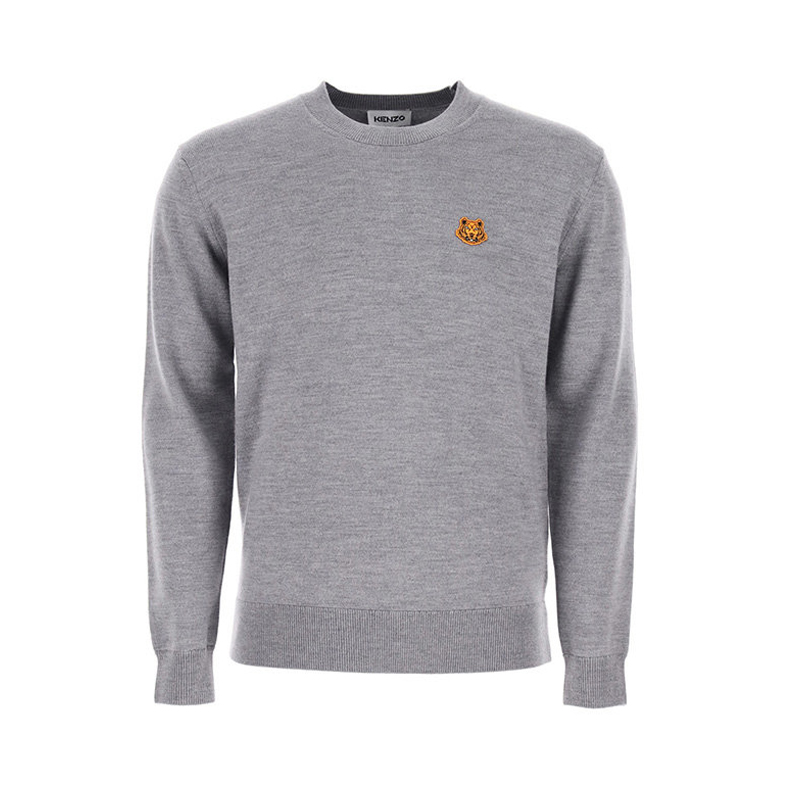 KENZO 高田贤三 男士小虎头针织衫 灰色 FA65 PU537 3TA 95