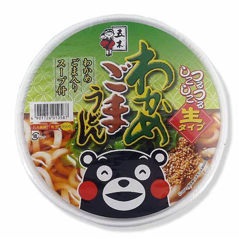 日本泡面五木裙带菜乌冬方便面速食碗装 163g(010587) 商品图0