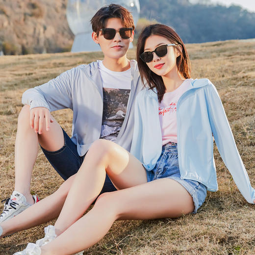 防晒衣男女情侣款超薄透气薄款防紫外线2021夏季新款防晒服户外潮 商品图2