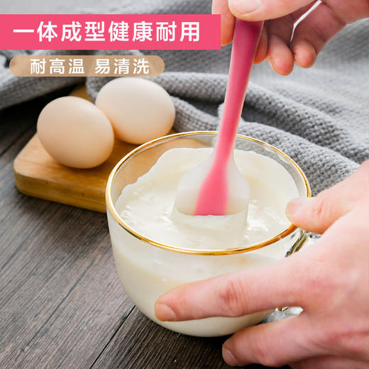 【食品级硅胶】一体式硅胶刮刀 厨房用品烘焙工具牛轧糖奶油抹刀烘培搅拌刀 商品图1