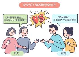 宝宝冬天能光脚？！这4种情况除外，必须穿！ 