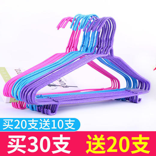 【加粗款】居家日用成人衣架子 加厚加粗衣架挂钩收纳整理衣服撑晾衣架 商品图0