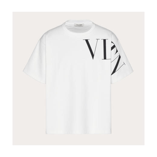 VALENTINO 华伦天奴 男士 圆领短T 白色 VV3MG03S742 A01 商品图0