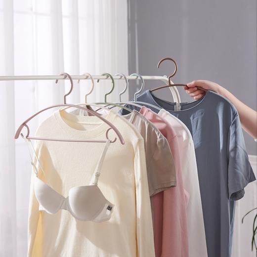 【立体弧形 不起包不留痕】宽肩无痕加粗衣架 成人防滑衣架居家日用收纳整理塑料衣架 商品图8
