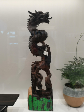 龙摆件°拆房老料小叶紫檀