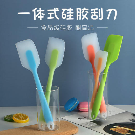 【食品级硅胶】一体式硅胶刮刀 厨房用品烘焙工具牛轧糖奶油抹刀烘培搅拌刀 商品图3
