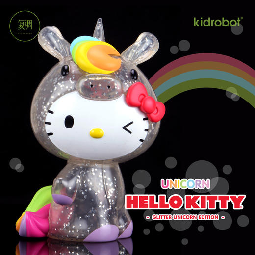 现货 Kidrobot 凯蒂猫独角兽系列 闪耀版 Hello Kitty 商品图0