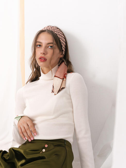 【lost pattern】几何窗格双面领巾 商品图4