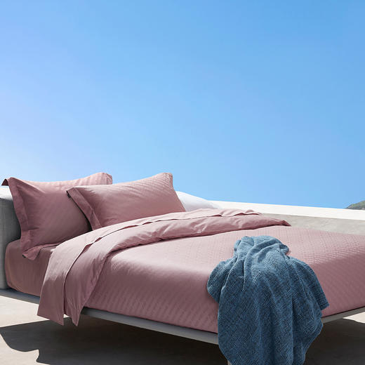 HBTH029 HB LOGO贡缎提花四件套(灰粉色) 商品图1