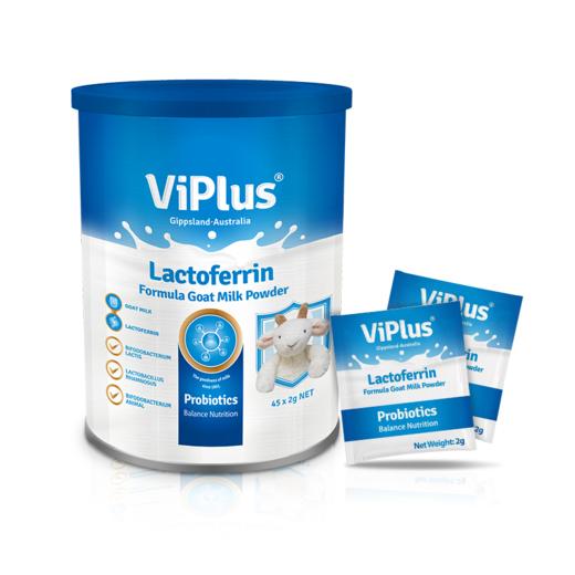 澳洲进 维爱佳viplus乳铁蛋白多种益生菌配方羊奶粉45*2g/罐【维爱佳】 商品图0