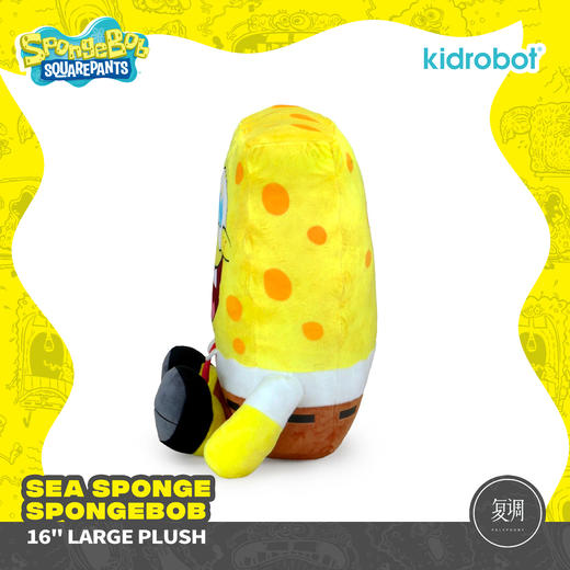 现货 Kidrobot 超大海绵宝宝 15英寸 毛绒 抱枕 商品图4