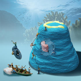 【配赠地貌地图 在家也能环游世界】科学罐头宝石挖掘套装 含8颗稀有宝石 儿童矿石水晶考古实验 探索世界 了解自然