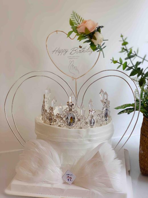 仙羽毛皇冠奶油蛋糕 下单前请仔细阅读商品详情 商品图0