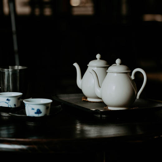 学古小鸿壶「象牙黄釉」 商品图3