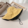 黑胶防晒遮阳帽子女夏遮脸防紫外线太阳帽UV渔夫帽 商品缩略图6