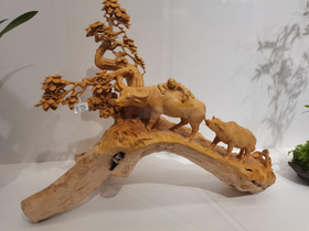 W°牧歌摆件黄杨木