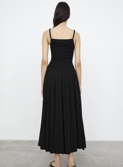 TOTEME 杏黄色/黑色/白色褶皱吊带长裙 商品图7