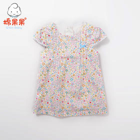 棉果果夏季女童短袖连衣裙M222701218307