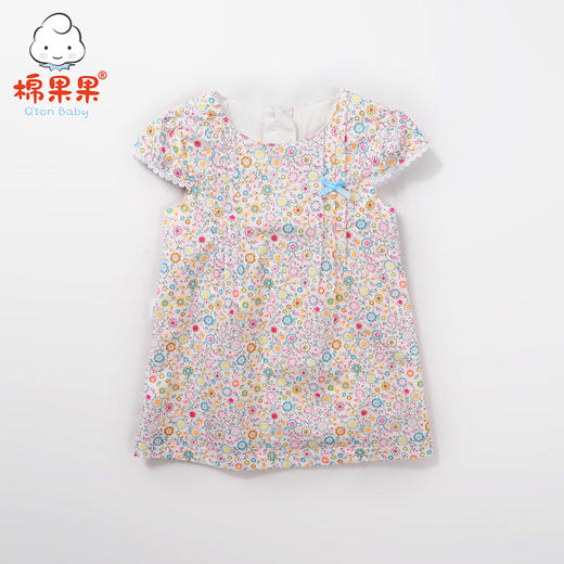 棉果果夏季女童短袖连衣裙M222701218307 商品图0
