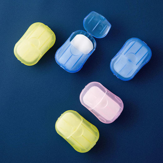 【5盒装 旅行便携式香皂纸】户外一次性卫生清洁香皂片洗手片迷你清洁工具 商品图2