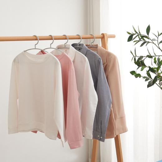 【立体弧形 不起包不留痕】宽肩无痕加粗衣架 成人防滑衣架居家日用收纳整理塑料衣架 商品图4