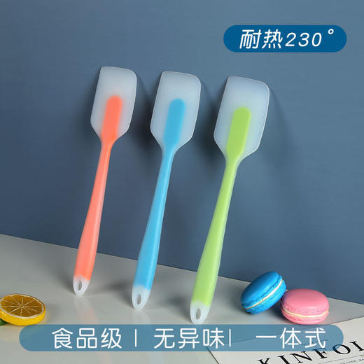 【食品级硅胶】一体式硅胶刮刀 厨房用品烘焙工具牛轧糖奶油抹刀烘培搅拌刀 商品图4