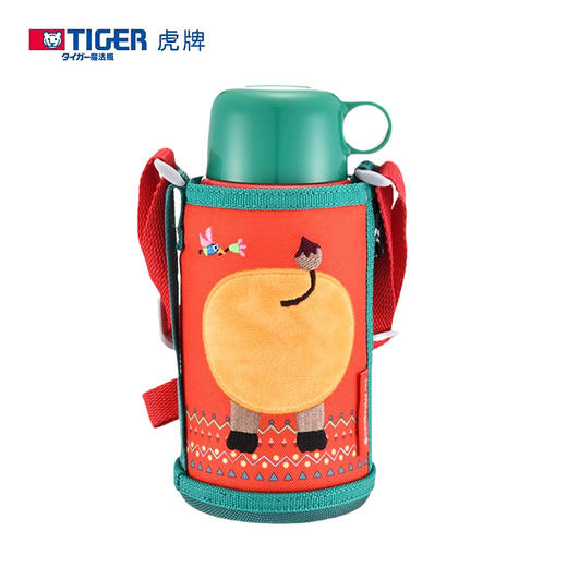 日本Tiger虎牌儿童真空不锈钢两用保温保冷儿童水壶保温杯600ml 商品图2