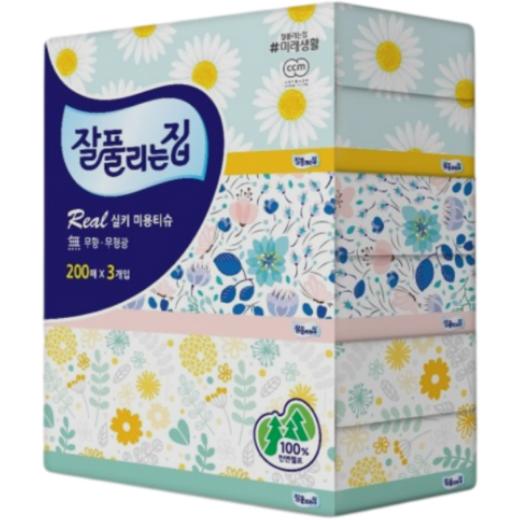 韩国抽纸200张*3盒【中】  商品图0