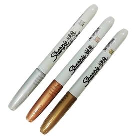 美国sharpie锐意防褪色马克笔细 纸盒装