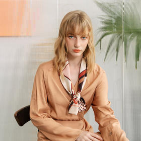 【lost pattern】几何窗格双面领巾