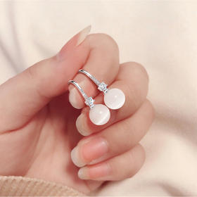 Winy925纯银寻梦石耳坠送女友闺蜜节日生日礼物