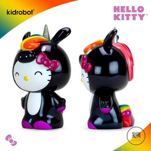现货 Kidrobot 凯蒂猫独角兽系列 黑色版 Hello Kitty 商品图1
