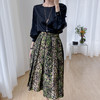 重工定织 织金碎花百褶半身裙 商品缩略图2