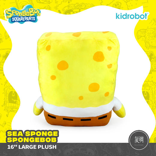 现货 Kidrobot 超大海绵宝宝 15英寸 毛绒 抱枕 商品图3